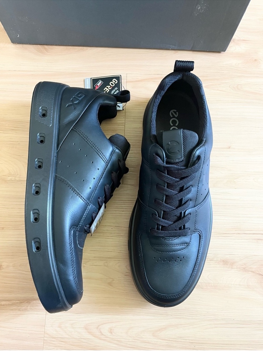 ECCO STREET 720 M Black leather Mens 9.5 US # 520814 - Picture 2 of 10